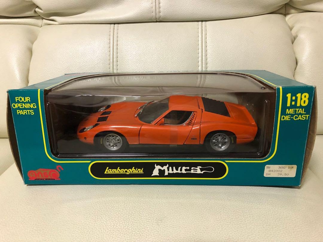 Amazon.co.jp: 1 18 by ANSON Lamborghini Miura Orange : Toys & Games